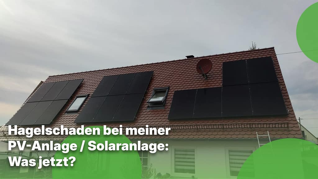 Bild eineer Solaranlage bei Regnerischem Wetter in Augsburg